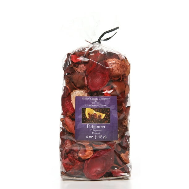 Hosley 4 Ounce Cranberry Citrus Potpourri Bag Ideal Gift for Aromatherapy Zen Spa Vastu Reiki Chakra Votive Candle Garden Settings O9